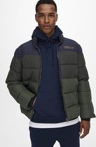 Only & Sons Jas Onsmelvin Life Quilted Jacket Otw Vd 22019345 Dark Navy/phantom/pe Mannen Maat - XS