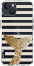 Casetastic Apple iPhone 13 Hoesje - Softcover Hoesje met Design - Glitter Sirene Tail Print