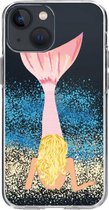 Casetastic Apple iPhone 13 mini Hoesje - Softcover Hoesje met Design - Mermaid Blonde Print