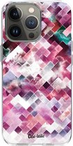 Casetastic Apple iPhone 13 Pro Hoesje - Softcover Hoesje met Design - Watercolor Cubes Print