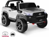 Alice's Garden Elektrische kinderauto TOYOTA Hilux - 12V - met afstandsbediening en autoradio - wit