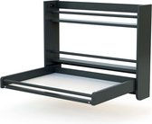 Wandcommode - Opklapbaar - Hout - 83 x 18 x 69 cm - Grafiet Grijs