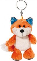 sleutelhanger Fox Finolin junior 10 cm pluche oranje
