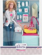 tienerpop Lauren Deluxe Dokter meisjes 26 cm 16-delig