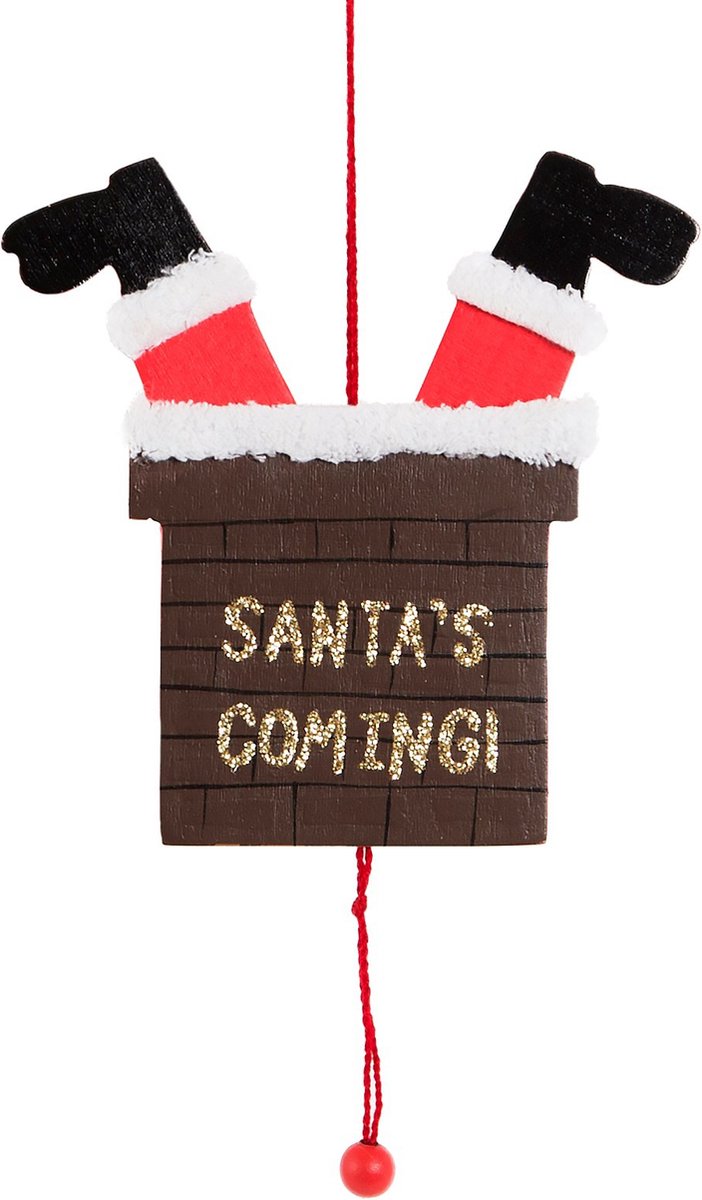 Trek kerstdecoratie kerstman - Sass & Belle