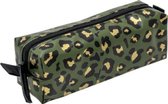 etui Stay Wild 23 x 7 cm groen