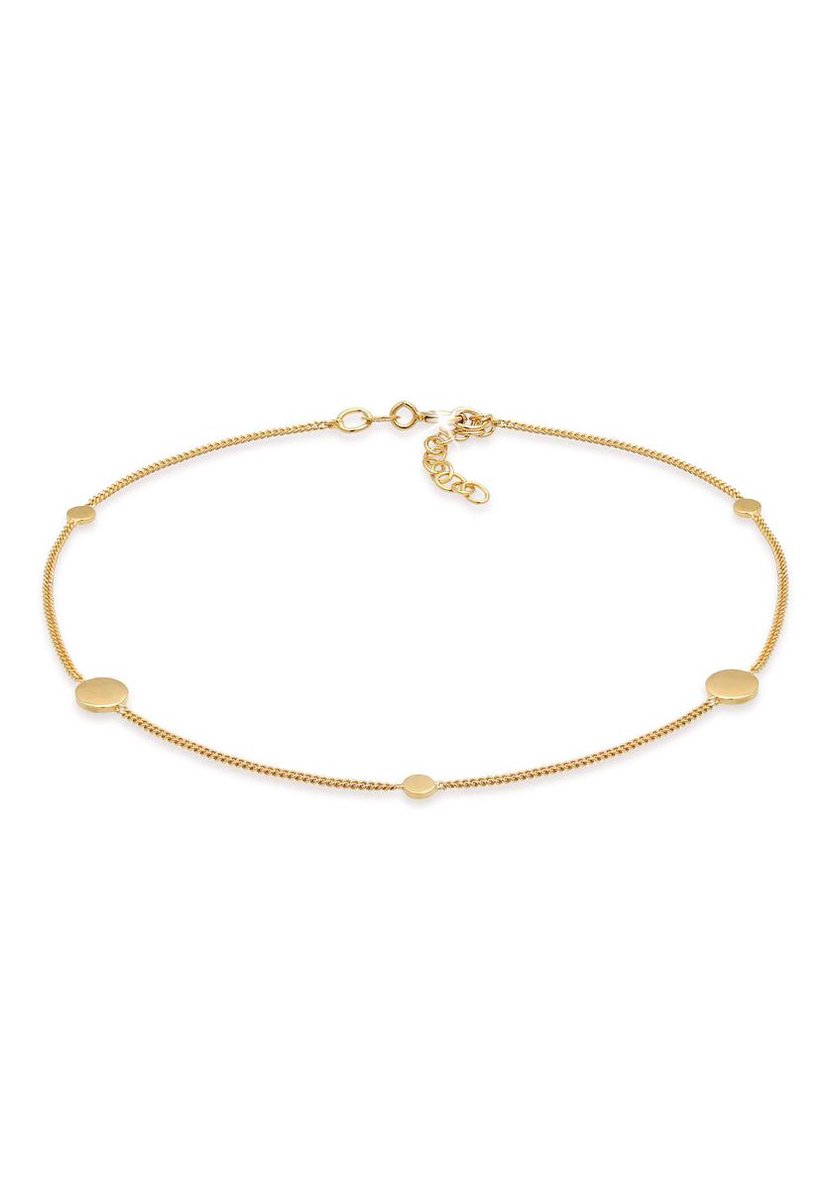 Elli - Enkelbanden - Dames Munt Trend Minimal Tijdloos Basic Zomer Verstelbaar in 925 Sterling Zilver - Dames