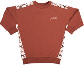 just be kids - trui jurk print birds -rood - meisjes - maat 86-92