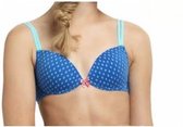 Boobs & Bloomers Pixie print BH 2073  - 65AA  - Blauw