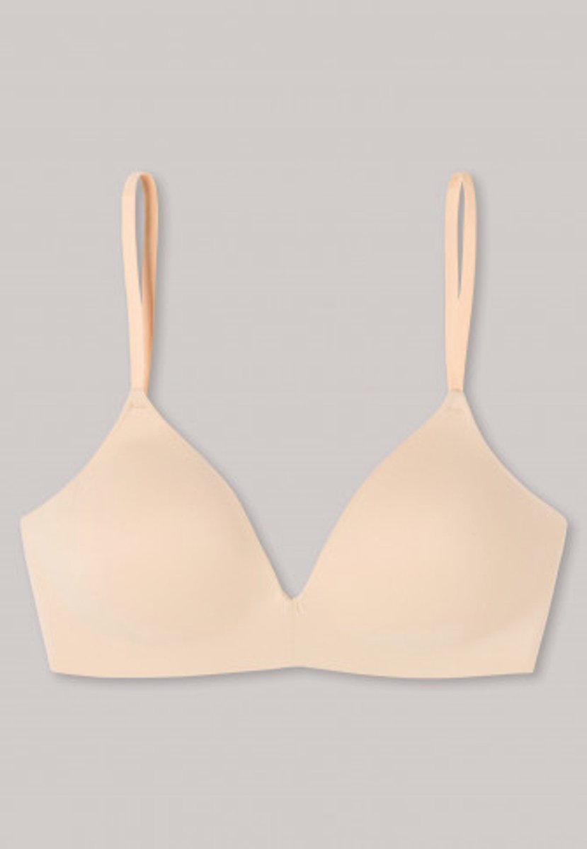 Schiesser Invisible Soft dames BH, voorgevormd zonder beugel, Beige - Maat:
