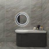Decoratieve badkamerspiegel met LED verlichting Stavina Anti-Condens met Touch Ø60 cm