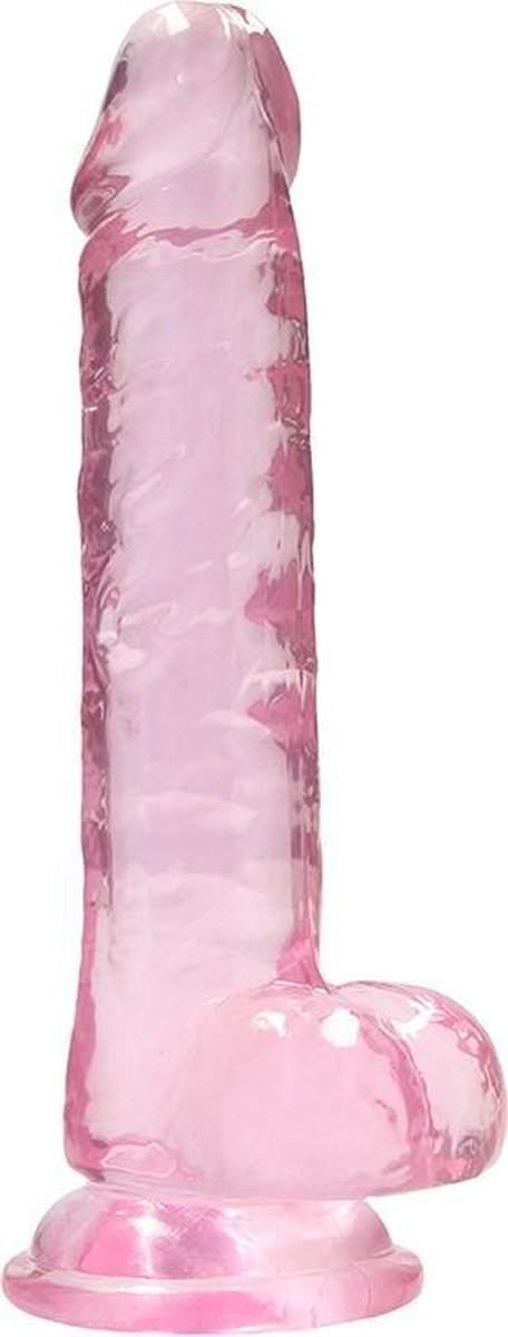 Goedkoopste 7 / 18 cm Realistic Dildo With Balls - Pink