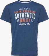 Produkt heren T-shirt - Blauw - Maat L