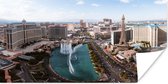 Bellagio fontein Las Vegas Poster 80x40 cm - Foto print op Poster (wanddecoratie woonkamer / slaapkamer)