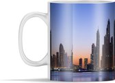 Mok - De zonsopkomst verborgen achter de skyline van de Dubai Marina - 350 ml - Beker
