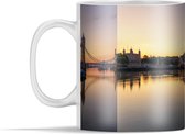 Mok - Panorama met zonsondergang achter de Tower Bridge in Londen - 350 ml - Beker