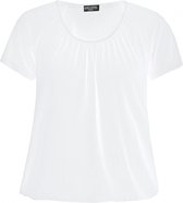 BASE LEVEL CURVY Yoni Jersey Shirt - White - maat X-0(44)