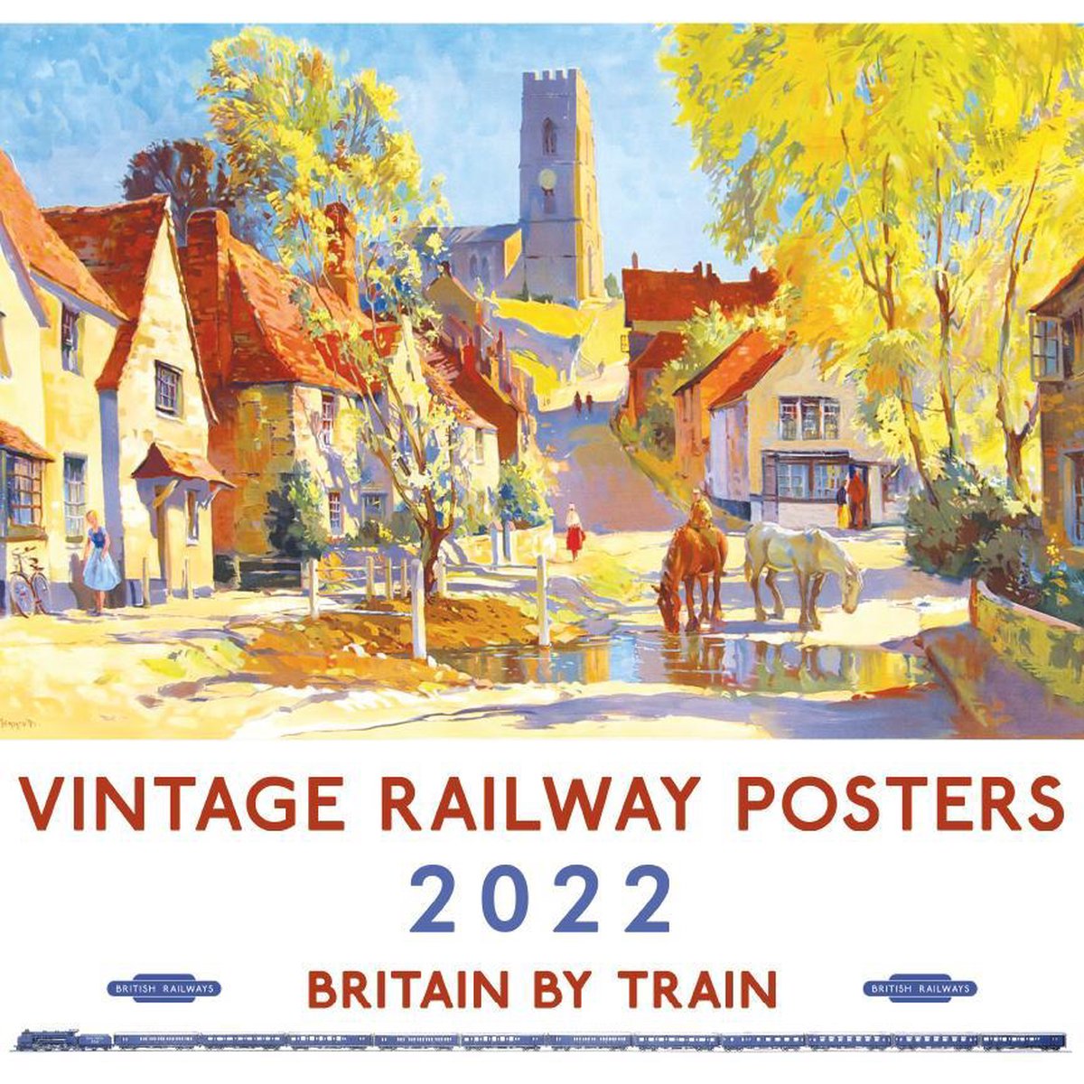 Vintage Railway Posters Kalender 2022