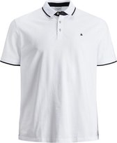 Jack & Jones Polo - Regular Fit - Wit - 4XL Grote Maten