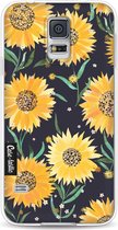 Casetastic Samsung Galaxy S5 / Galaxy S5 Plus / Galaxy S5 Neo Hoesje - Softcover Hoesje met Design - Sunflowers Print