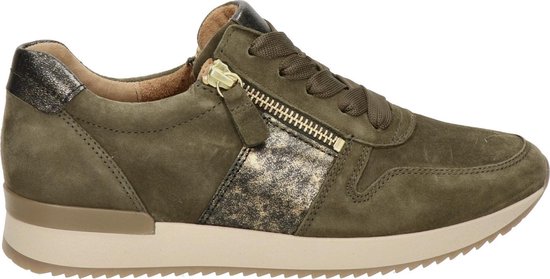 Low sneaker - 83.300.39 - Material mix leather green : Gabor