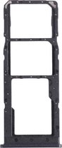SIM-kaartlade + SIM-kaartlade + Micro SD-kaartlade voor Samsung Galaxy M12 SM-M127 (zwart)