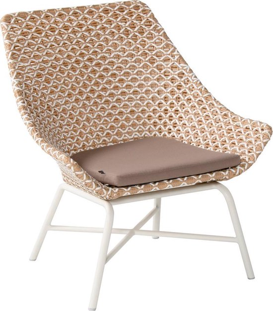 Hartman Delphine Wicker Loungestoel – Honey – Aluminium Onderstel