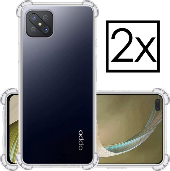 Coque OPPO Reno 4Z Version 5G Coque transparente Coque antichoc en silicone Coque en Siliconen - 2x