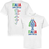 Italië Champions Of Europe 2021 Road To Victory T-Shirt - Wit - L