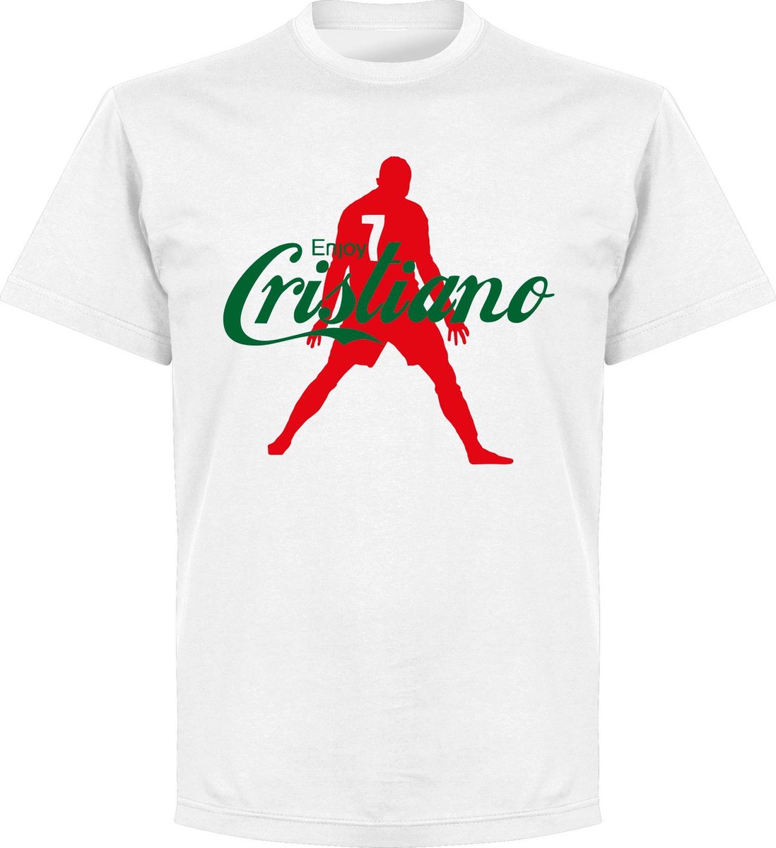 Enjoy Ronaldo T-Shirt - Wit - Kinderen - 128