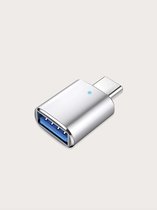 USB-C naar USB adapter - USB 3.0 - USB C to USB A HUB - USB-C naar USB  - Zilver - Geschikt voor Smartphone- Geschikt voor MacBook - Geschikt voor Surface Pro