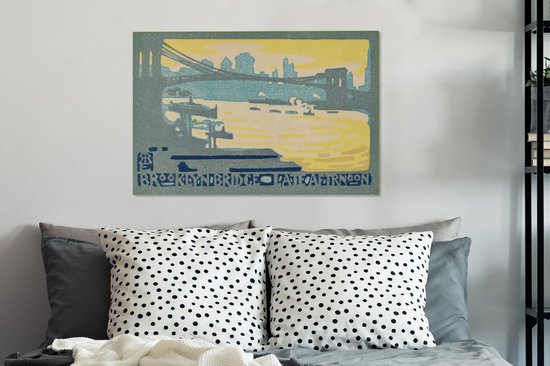 Canvas Schilderij Water- Kunst - Amerika - 60x40 cm - Wanddecoratie