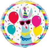 folieballon Llama feestje 45 cm