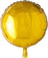 folieballon rond 45 cm goud