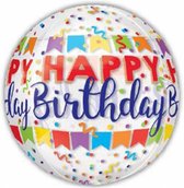 folieballon Happy Birthday Banner Bash 38 x 40 cm