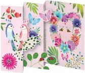 Trifold Triptych Card Lovebirds (GCN 145)