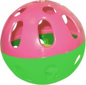 Happy Pet Knaagdierspeelbal 9 Cm Roze/groen