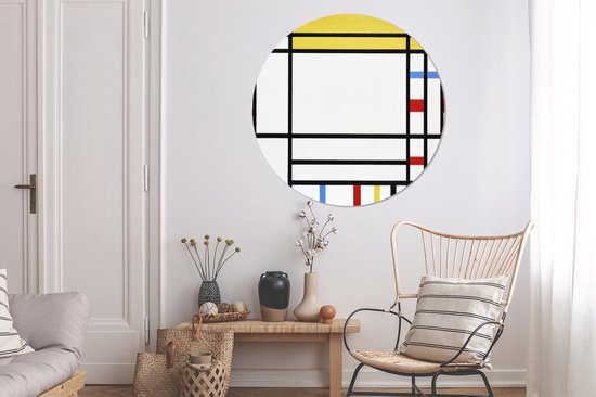WallCircle - Wall Circle - Wall Circle - Place De La Concorde - Piet Mondrian - Aluminium - Dibond - 120x120 cm - Intérieur et Extérieur XXL