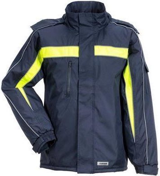 Planam Softshell jas Junior, maat 158/164, antraciet/geel