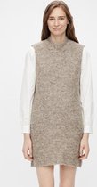 Pieces Jurk Pcfree Sl O-neck Mini Knit Dress Bc 17115920 Silver Mink Dames Maat - L
