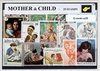Afbeelding van het spelletje Moeder en kind – Luxe postzegel pakket (A6 formaat) : collectie van 25 verschillende postzegels van moeder en kind – kan als ansichtkaart in een A6 envelop - cadeau - kado - geschenk - kaart - mama - moederdag cadeau - familie - ouder - mam - moeke