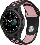 Strap-it Samsung Galaxy Watch 4 Classic 42mm sport band - zwart/roze
