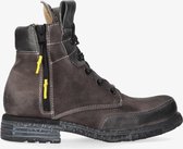 Yellow cab | Utah 33-b men grey mid lace up boot zipper - black sole | Maat: 41