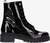 Tango | Julie 5-a black crack patent boot - black sole/welt | Maat: 38