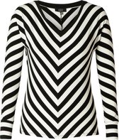 ES&SY Qiella Jersey Shirt - Black/White - maat 36