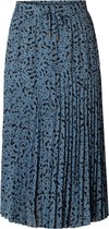 IVY BEAU Pleuni Rok - Steel Blue/Multi-Col - maat 44