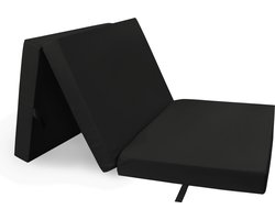b'Opvouwbaar matras Wicotex Antraciet 195x85x10cm | Vouwmatras | Logeermatras'