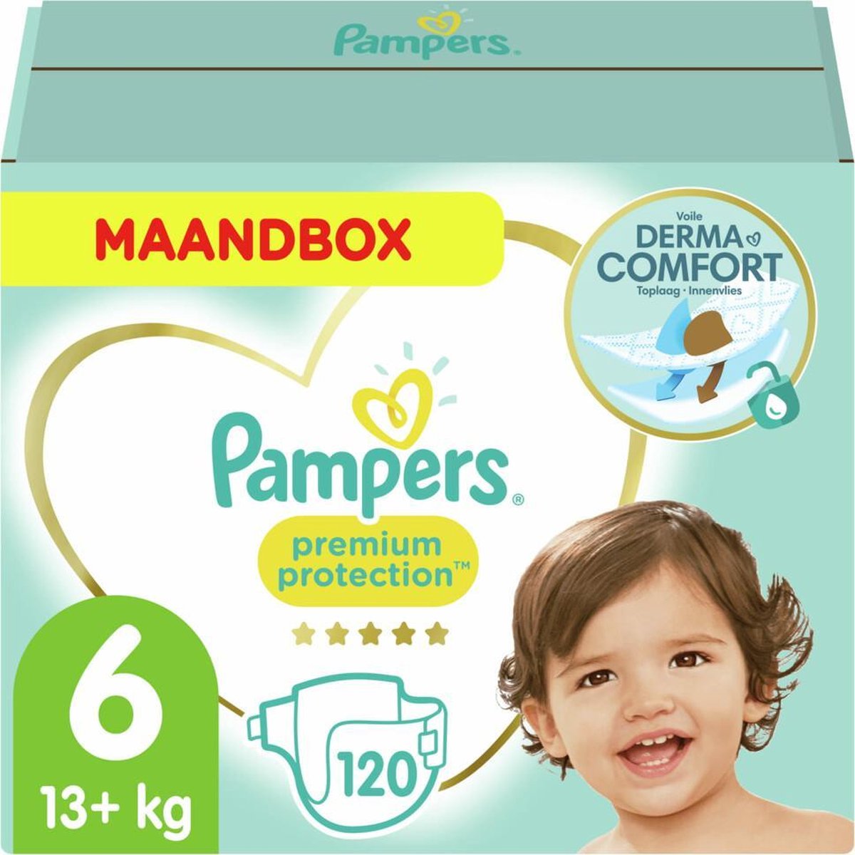 Pampers Premium Protection Luiers - Maat 6 (13+ kg) - 120 stuks - Maandbox - Pampers
