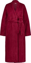 Cyell CERISE dames badjas van badstof - rood - Maat 44 Wijnrood maat 44 (XXL)