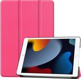 iPad 10.2 2021 Hoes Luxe Book Case Cover Hoesje (10,2 inch) - Roze